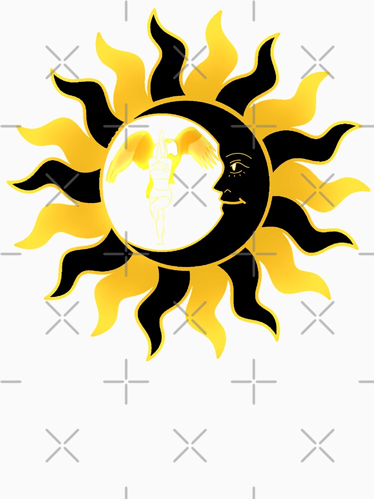 Eagle Yoga Pose With  Moon And Sun by TeesFashion T-Shirts, Hoodie, Sweatshirt | BlankRebels.com (Image 3)