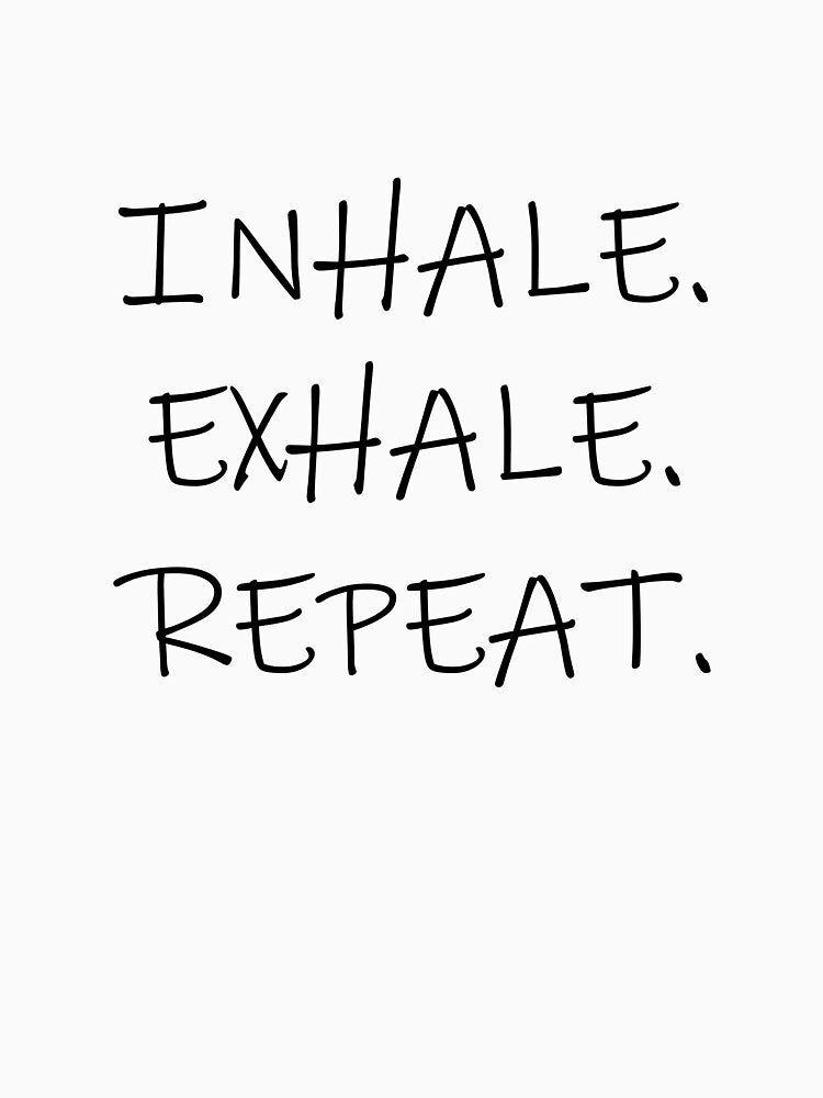 Inhale, Exhale, Repeat. yoga top by PetrKad T-Shirts, Hoodie, Sweatshirt | BlankRebels.com (Image 3)