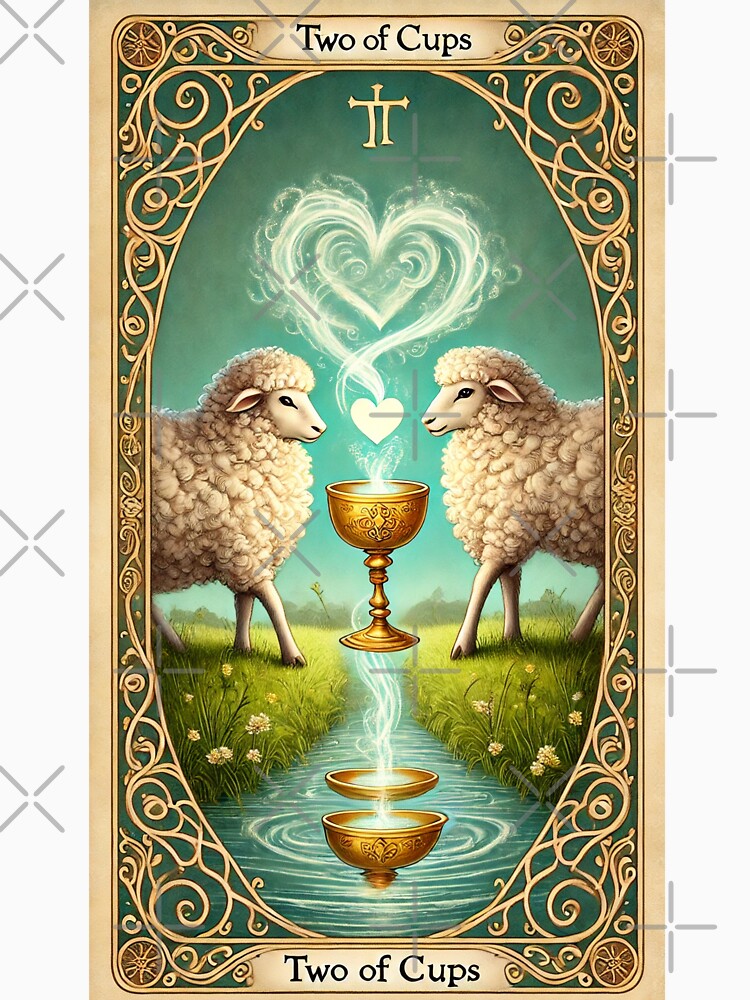 Sheepism Tarot – Two of Cups by Thpoar T-Shirts, Hoodie, Sweatshirt | BlankRebels.com (Image 3)