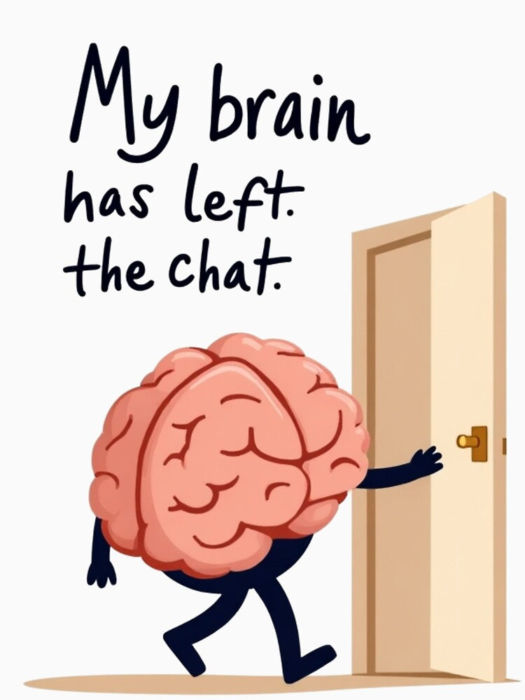 My Brain Has Left the Chat – Funny Minimalist Design by QSHOOLKA T-Shirts, Hoodie, Sweatshirt | BlankRebels.com (Image 3)