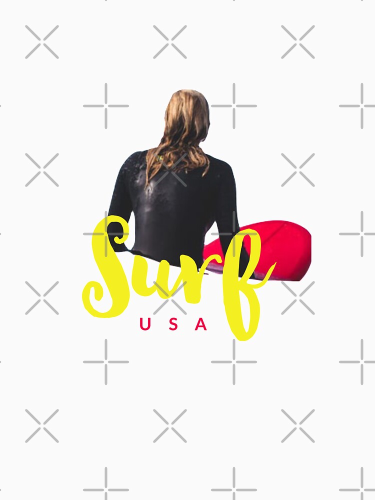 SURF USA - MINIMALIST - USA - RED BOARD - SURFING by Tropical Blood T-Shirts, Hoodie, Sweatshirt | BlankRebels.com (Image 3)
