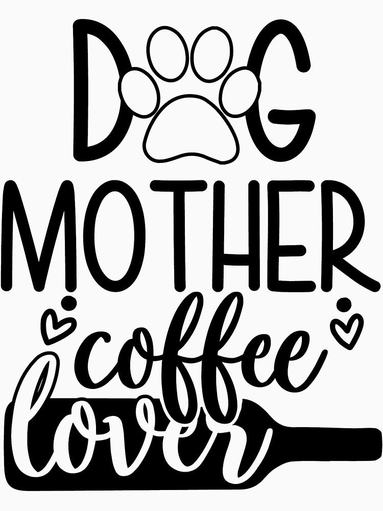 Dog mother coffee lover by PRB1989 T-Shirts, Hoodie, Sweatshirt | BlankRebels.com (Image 3)