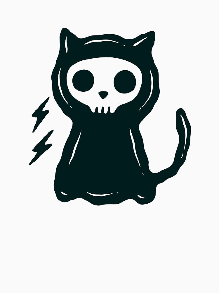 Black cat by The Lines T-Shirts, Hoodie, Sweatshirt | BlankRebels.com (Image 3)