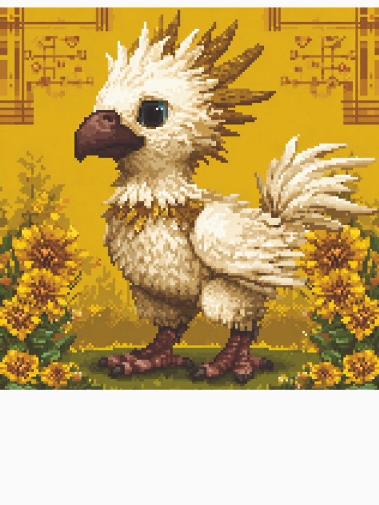 Chocobo Pixel Art – Final Fantasy Retro Tribute by Pixel8Prints T-Shirts, Hoodie, Sweatshirt | BlankRebels.com (Image 2)