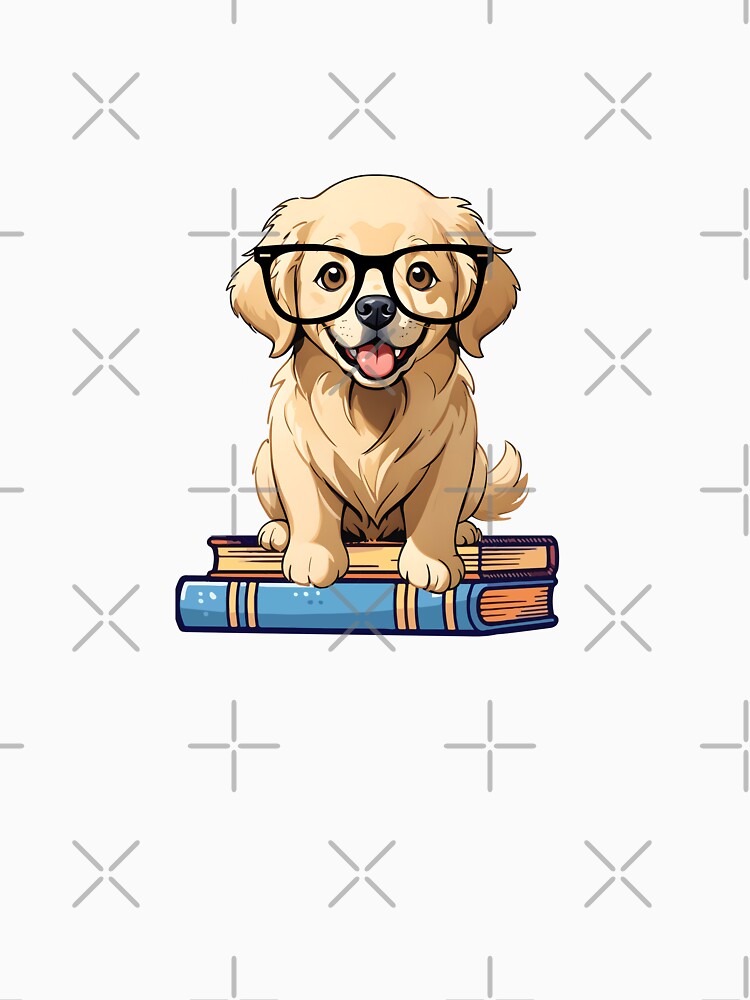 Golden Retriever And Books by TheAnimalZ00 T-Shirts, Hoodie, Sweatshirt | BlankRebels.com (Image 3)