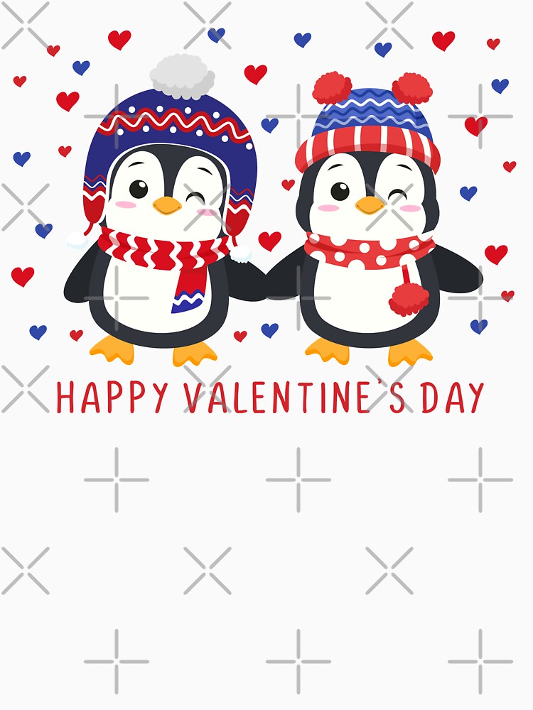 Happy Valentines Day - Penguin by Meliafroggy T-Shirts, Hoodie, Sweatshirt | BlankRebels.com (Image 3)