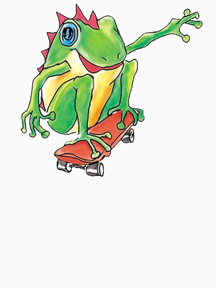 Frog On Skateboard by Rokas554 T-Shirts, Hoodie, Sweatshirt | BlankRebels.com (Image 3)