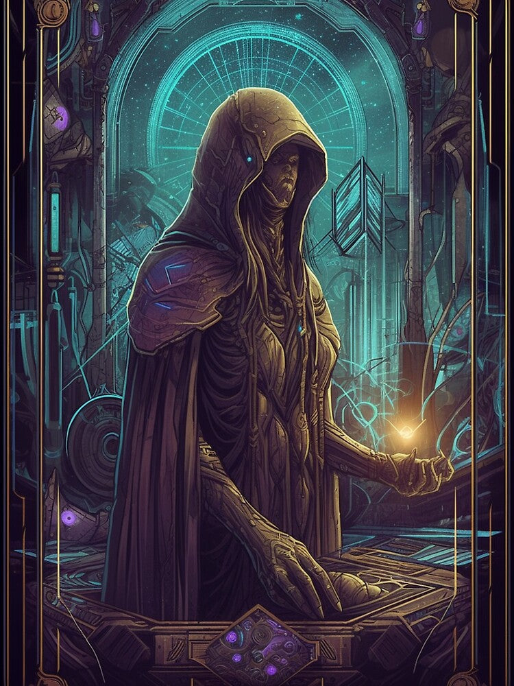 Cyberpunk Tarot #84 by nixlim T-Shirts, Hoodie, Sweatshirt | BlankRebels.com (Image 3)