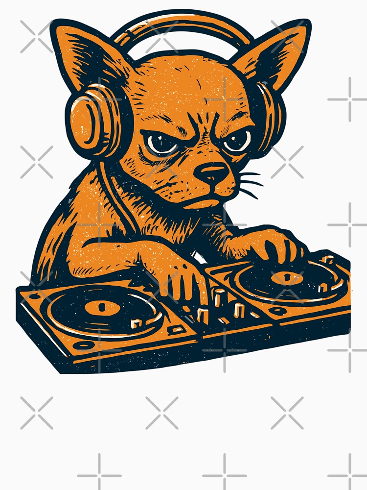 Chihuahua DJ Retro Turntables Headphones Gift by Pineapple-Tree T-Shirts, Hoodie, Sweatshirt | BlankRebels.com (Image 3)