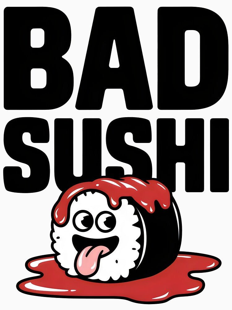Bad Sushi - Cute Kawaii Sushi with Sauce by Prime-Studio T-Shirts, Hoodie, Sweatshirt | BlankRebels.com (Image 3)