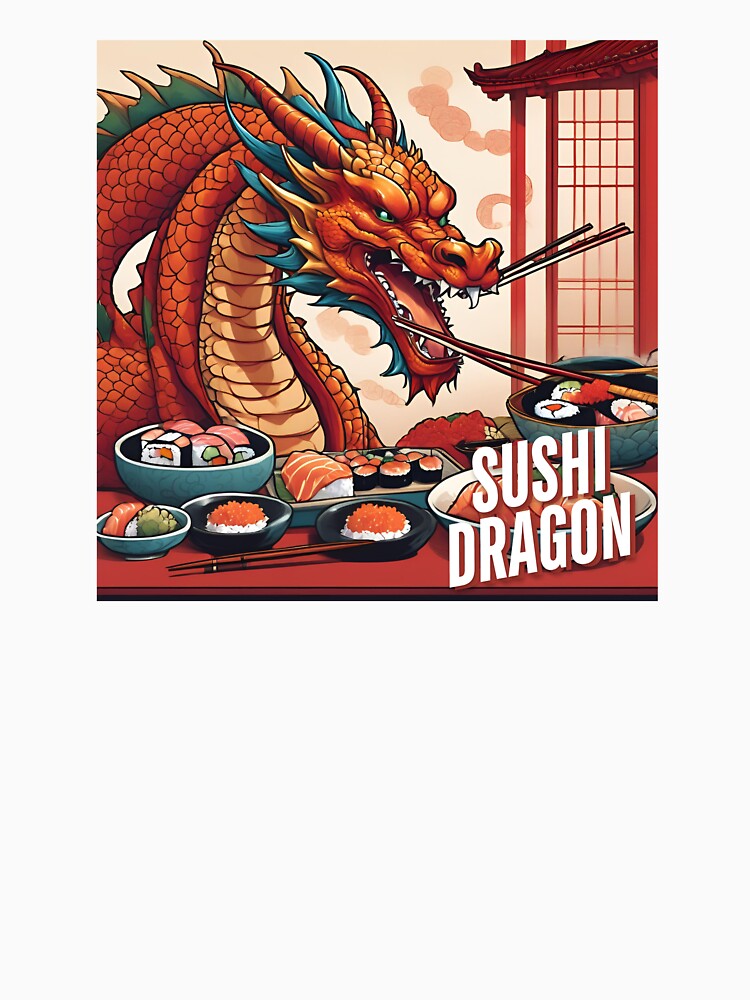 Sushi dragon by Oval Shop T-Shirts, Hoodie, Sweatshirt | BlankRebels.com (Image 3)