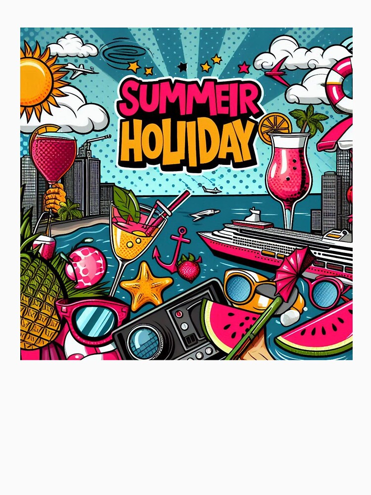 Pop art style summer holiday desighn by Dogandesighn T-Shirts, Hoodie, Sweatshirt | BlankRebels.com (Image 3)