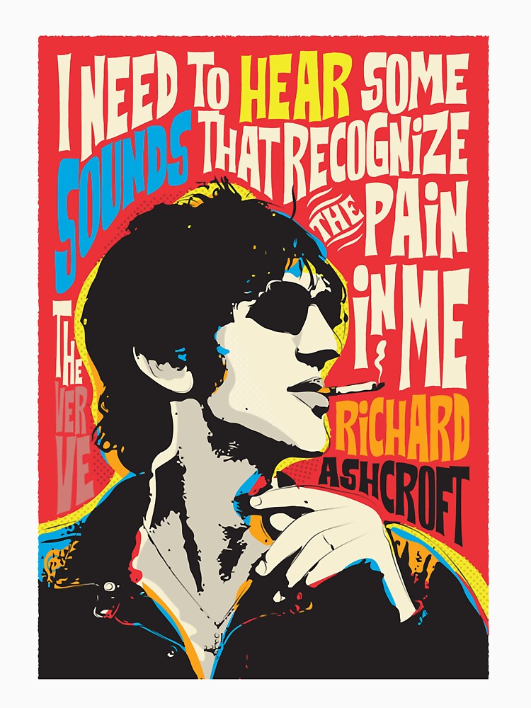 Richard Ashcroft Pop Art Quote by MarcL90 T-Shirts, Hoodie, Sweatshirt | BlankRebels.com (Image 3)