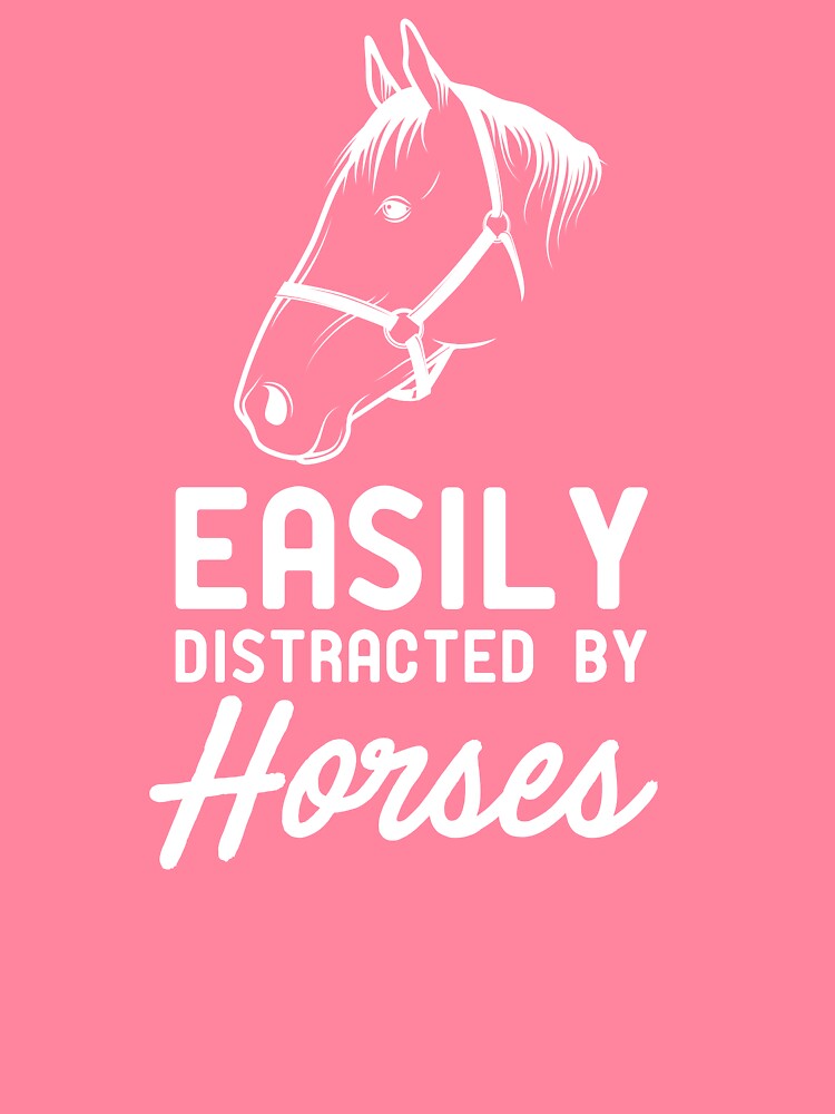 Easily Distracted By Horses by wondrous T-Shirts, Hoodie, Sweatshirt | BlankRebels.com (Image 2)