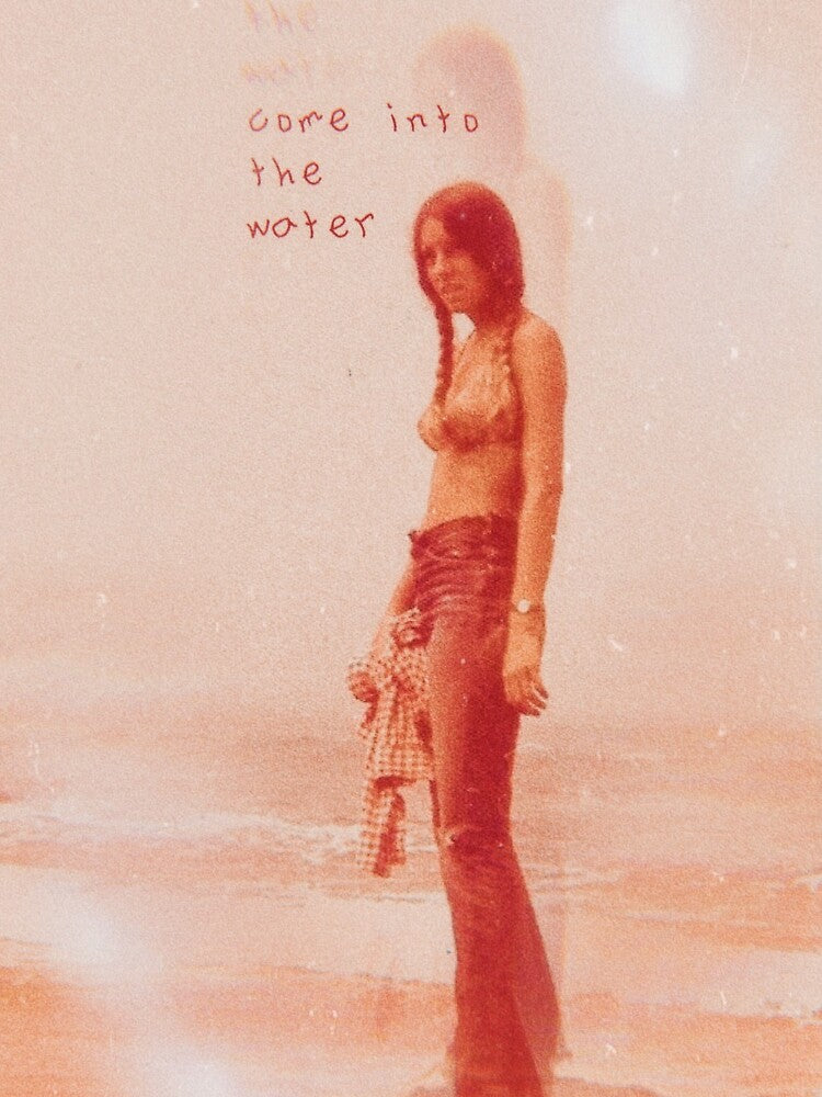 Come Into the Water Hippie Bohemian 70's 80's 90's Aesthetic Vintage Indie Design by streamsleep T-Shirts,... (Image 3)
