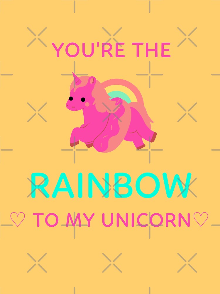 You're The Rainbow to My Unicorn Queer Valentine by TrackinDaTrends T-Shirts, Hoodie, Sweatshirt | BlankRebels.com (Image 3)