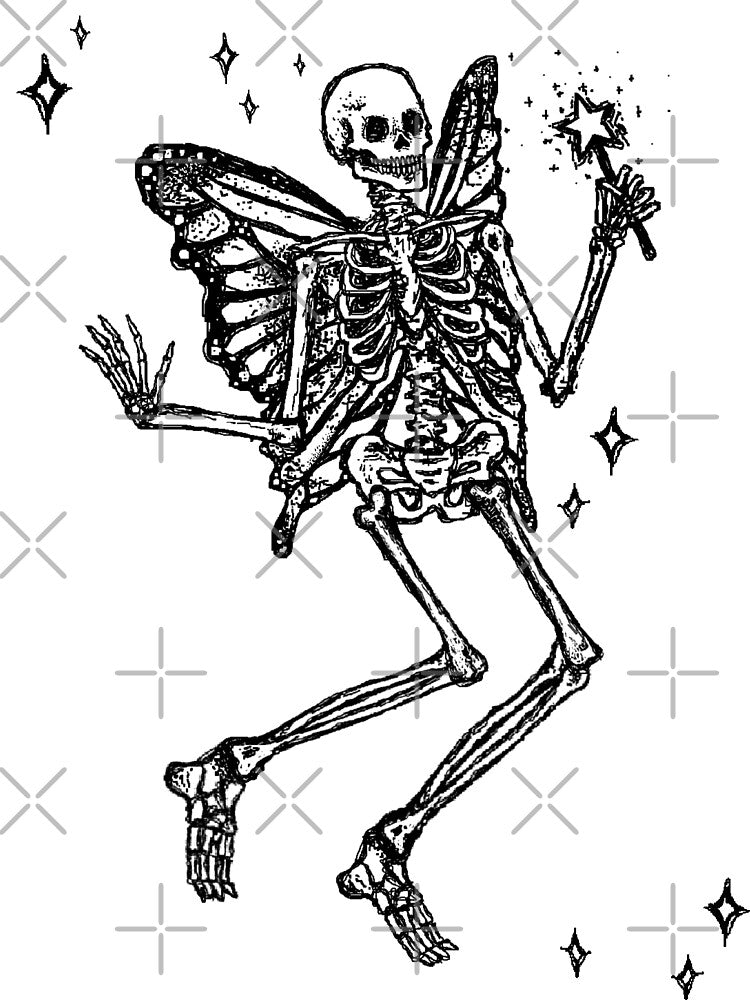 Skeleton Fairy by SebasColD T-Shirts, Hoodie, Sweatshirt | BlankRebels.com (Image 3)