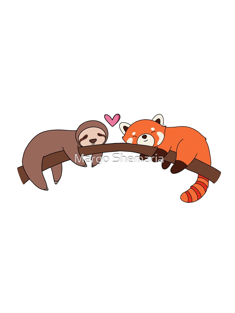 Sloth Red Panda Love T-Shirts, Hoodie, Sweatshirt