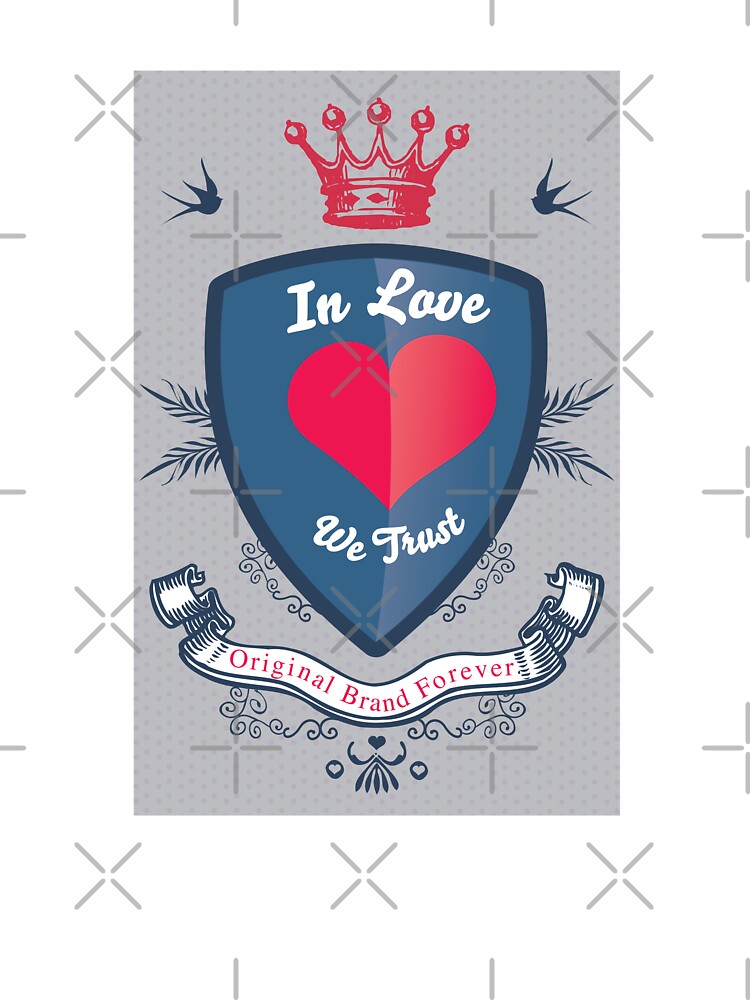 In Love We Trust Romantic Graphic – Couples Hoodie & Heartfelt Gift by DreamFlux T-Shirts, Sweatshirt (Image 3)