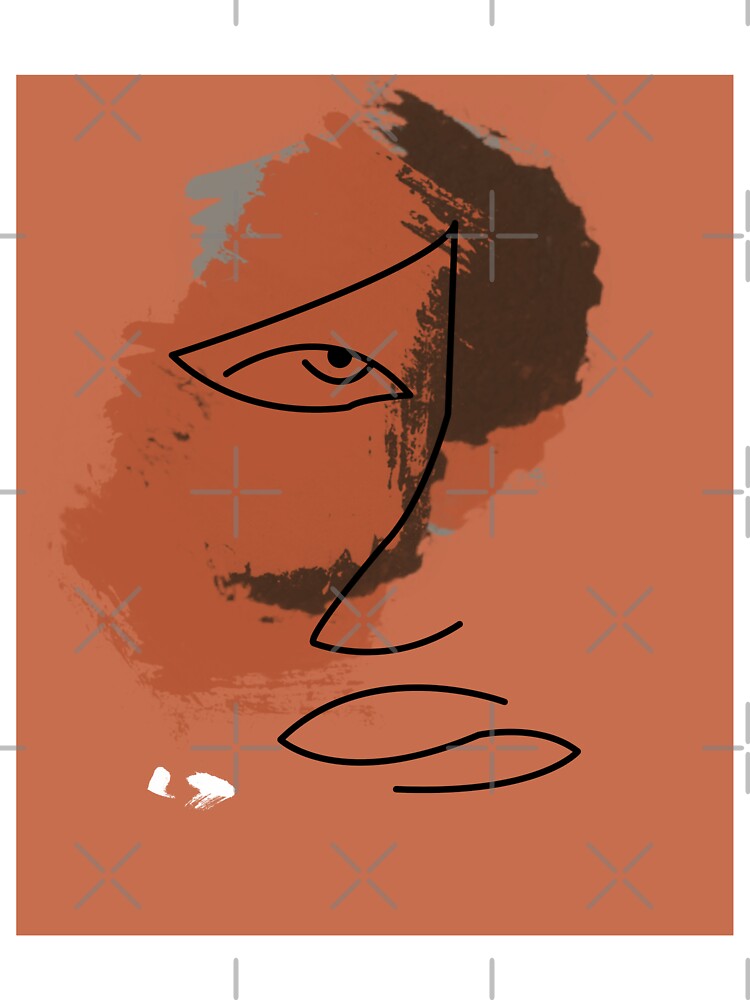 Minimalist Terracotta Single Line art of woman face by Doooriginals T-Shirts, Hoodie, Sweatshirt | BlankRebels.com (Image 3)