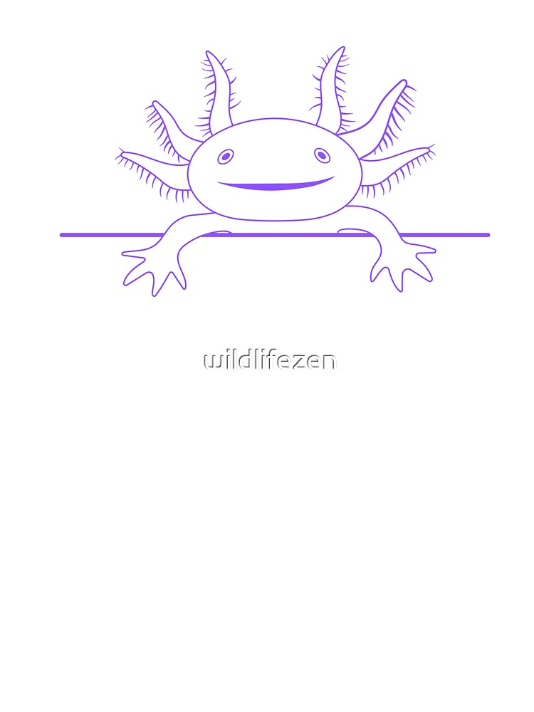 Axolotl Chill by wildlifezen T-Shirts, Hoodie, Sweatshirt | BlankRebels.com (Image 3)
