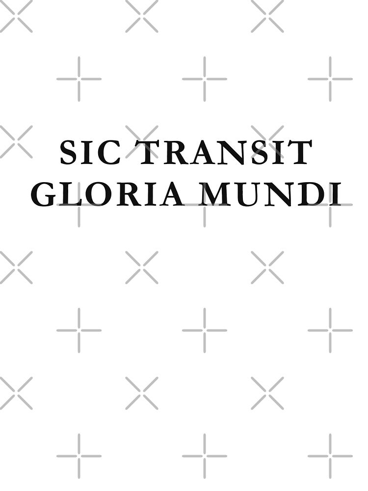 Sic Transit Gloria Mundi – Philosophical Latin Dark Academia Design by semenol