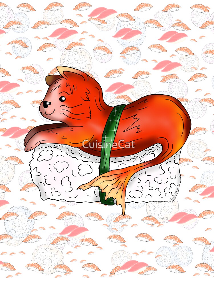 sushi lover happy red catfish by CuisineCat T-Shirts, Hoodie, Sweatshirt | BlankRebels.com (Image 3)
