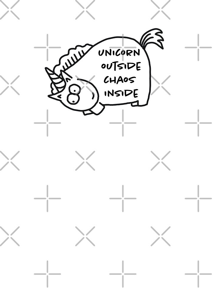 Unicorn - Unicorn Outside Chaos Inside by fruehmorgens T-Shirts, Hoodie, Sweatshirt | BlankRebels.com (Image 3)