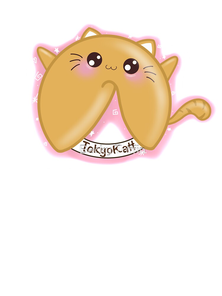 Kawaii Cat Fortune Cookie by Becky Tuffin T-Shirts, Hoodie, Sweatshirt | BlankRebels.com (Image 3)