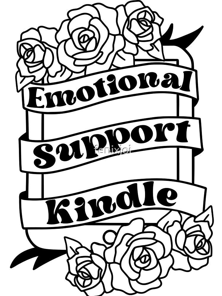 Emotional Support Kindle by fenixjoi T-Shirts, Hoodie, Sweatshirt | BlankRebels.com (Image 3)