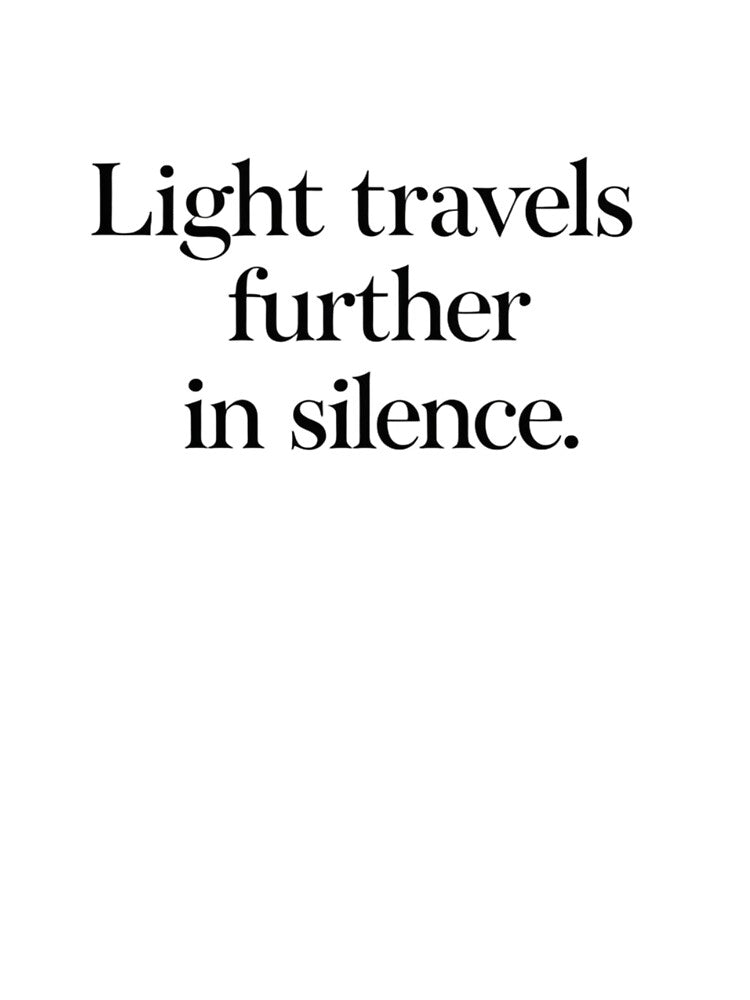 Light Travels Further in Silence – Nordic Minimal Quote by Irene Catchmind T-Shirts, Hoodie, Sweatshirt (Image 3)