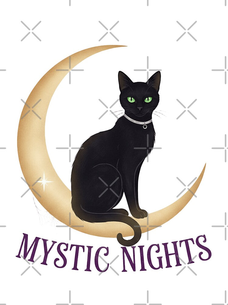 Mystic Nights Black Cat on Crescent Moon by Creative.Shop T-Shirts, Hoodie, Sweatshirt | BlankRebels.com (Image 3)