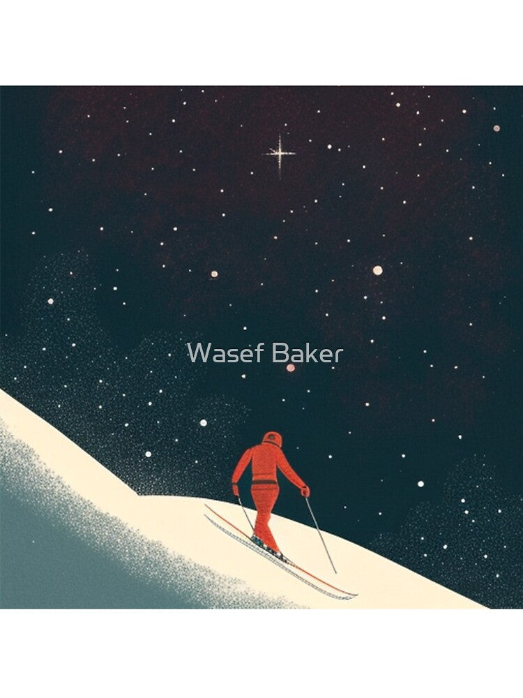 Space skiing by Wasef Baker T-Shirts, Hoodie, Sweatshirt | BlankRebels.com (Image 3)