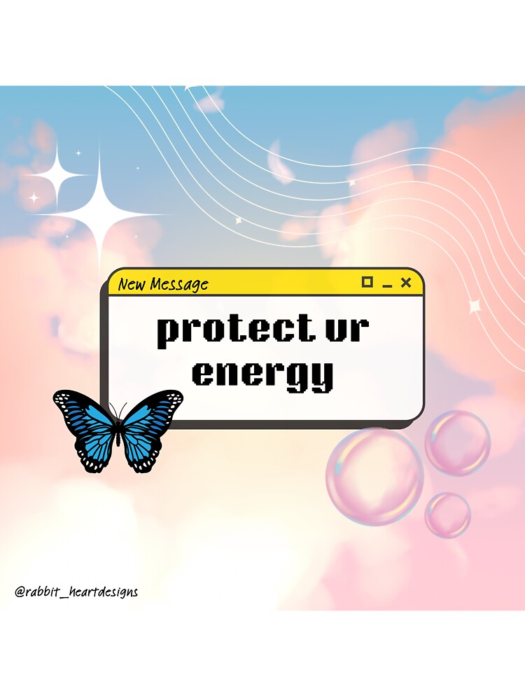 Y2K Protect Ur Energy by RabbitHeartArt T-Shirts, Hoodie, Sweatshirt | BlankRebels.com (Image 3)