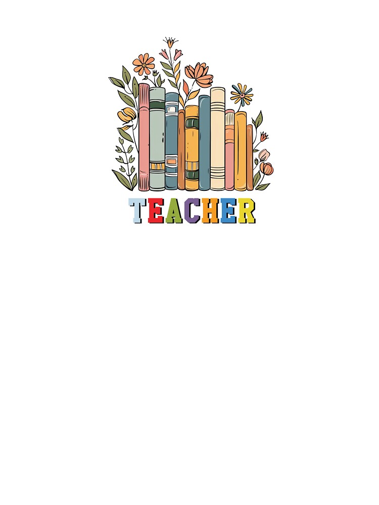 teacher name with books by LissethsWorld T-Shirts, Hoodie, Sweatshirt | BlankRebels.com (Image 3)
