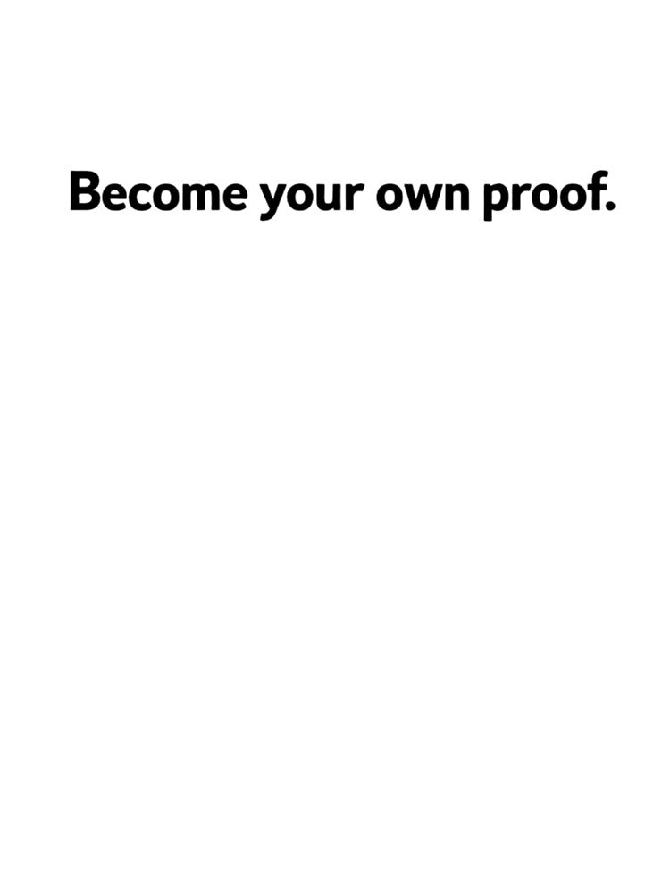 Become Your Own Proof – Minimal Editorial T-Shirt by Irene Catchmind Hoodie, Sweatshirt | BlankRebels.com (Image 3)