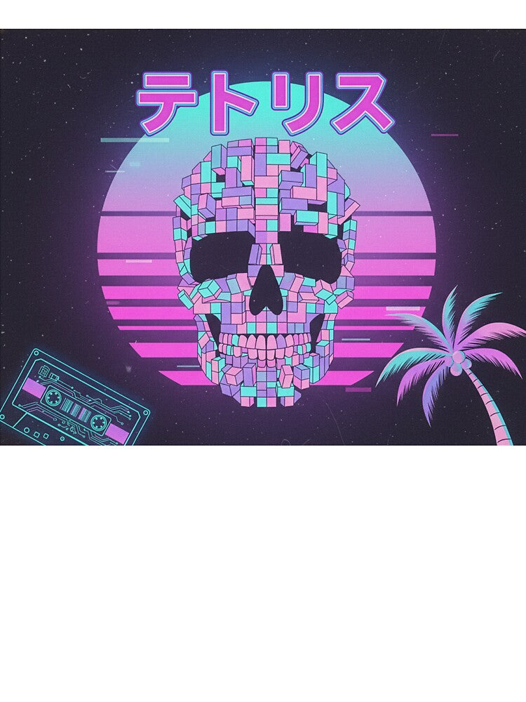 Vaporwave Skull by Manicou Threads T-Shirts, Hoodie, Sweatshirt | BlankRebels.com (Image 3)