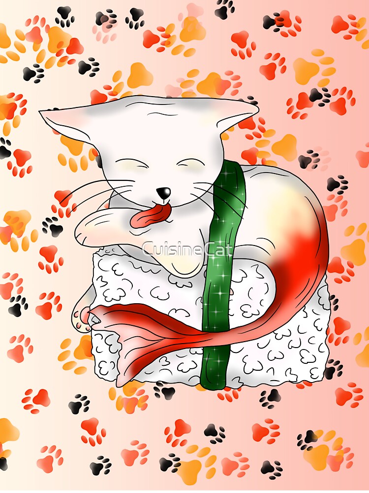 sushi lover red tailed catfish by CuisineCat T-Shirts, Hoodie, Sweatshirt | BlankRebels.com (Image 3)