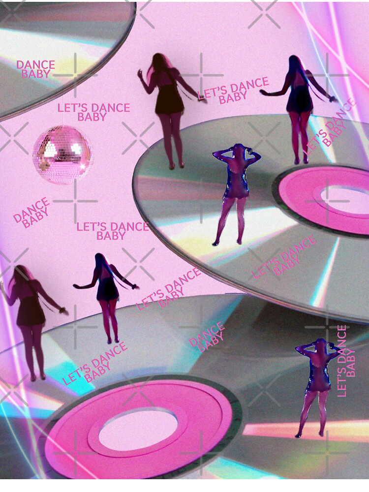 Let's Dance Baby | Aesthetic Retro Disco Y2K Design by CarolynT95 T-Shirts, Hoodie, Sweatshirt | BlankRebels.com (Image 3)