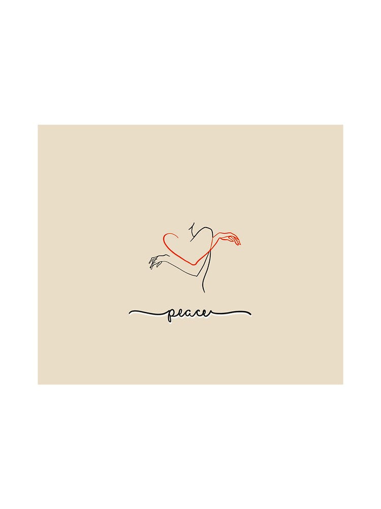 Minimal Line Art- Peace by Barelythere2324 T-Shirts, Hoodie, Sweatshirt | BlankRebels.com (Image 3)