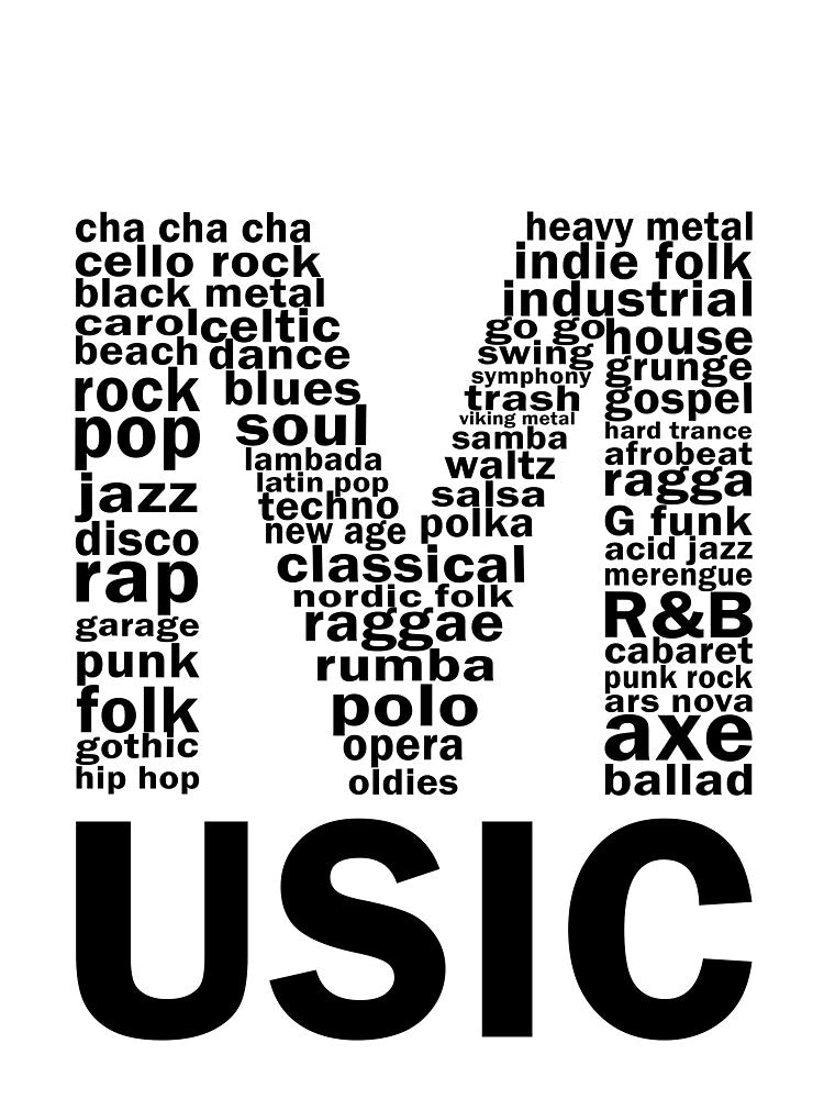Music genres by adiosmillet T-Shirts, Hoodie, Sweatshirt | BlankRebels.com (Image 3)