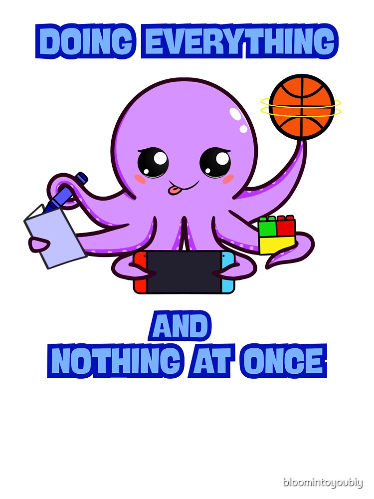ADHD Octopus by bloomintoyoubiy T-Shirts, Hoodie, Sweatshirt | BlankRebels.com (Image 3)