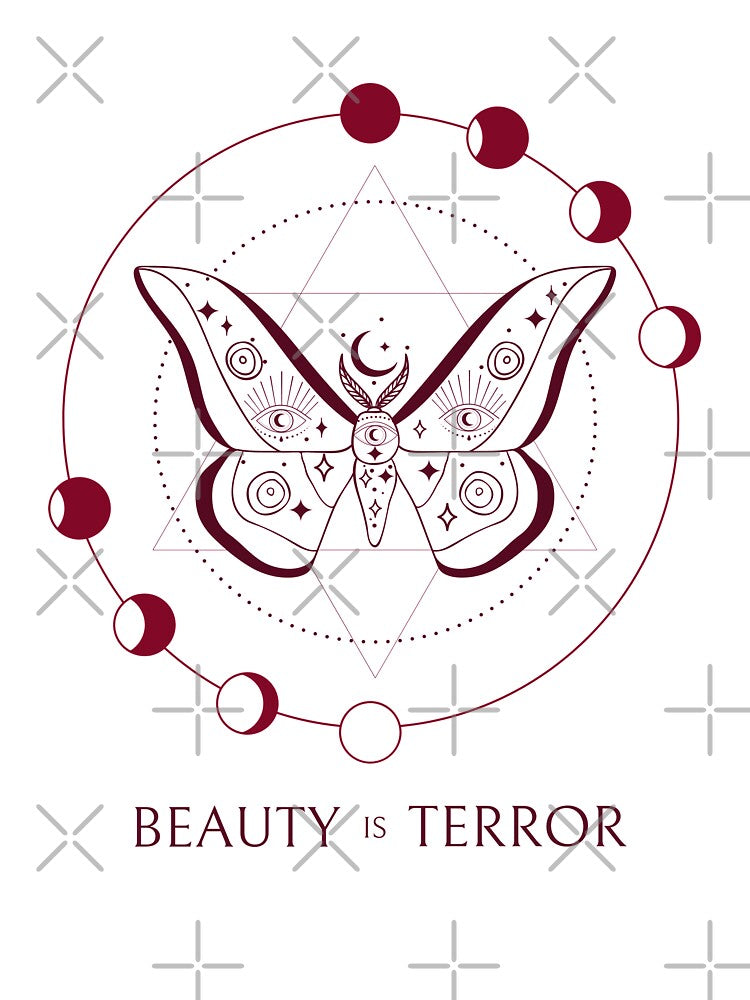 Beauty Is Terror (Red) by AcademiaCollege T-Shirts, Hoodie, Sweatshirt | BlankRebels.com (Image 3)