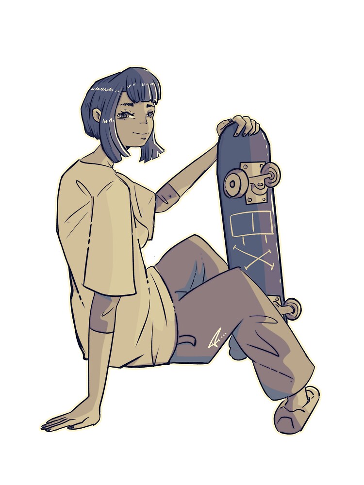 Skater Girl by Petemies T-Shirts, Hoodie, Sweatshirt | BlankRebels.com (Image 3)