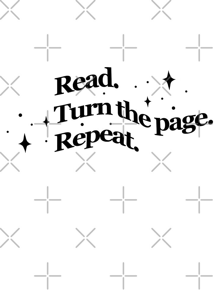 Read. Turn the page. Repeat. - Black book quote by Cre8iveCat
