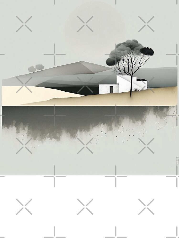 Minimalist abstract digital landscape art by Feluceo T-Shirts, Hoodie, Sweatshirt | BlankRebels.com (Image 3)