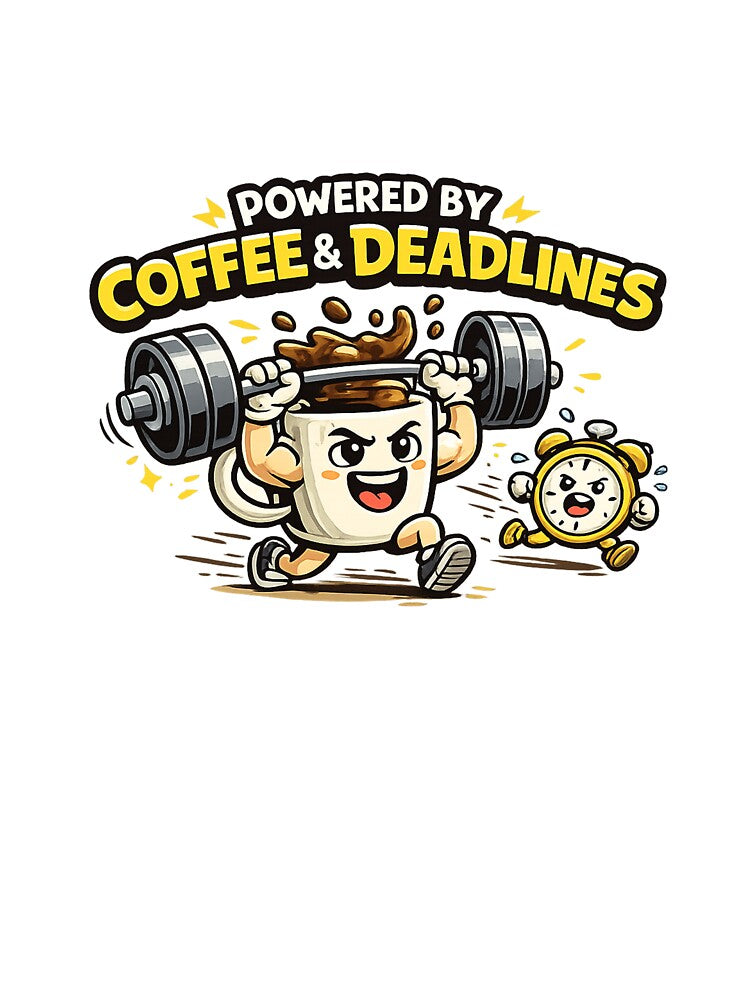 Powered by Coffee & Deadlines by trendink77 T-Shirts, Hoodie, Sweatshirt | BlankRebels.com (Image 3)