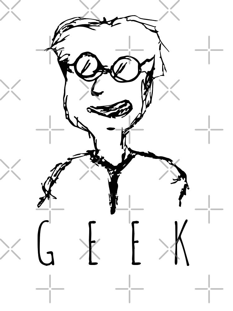 Funny Hand Drawn Geek Doodle Guy for the geeks at heart light by DESPERATEANDY T-Shirts, Hoodie, Sweatshirt (Image 3)