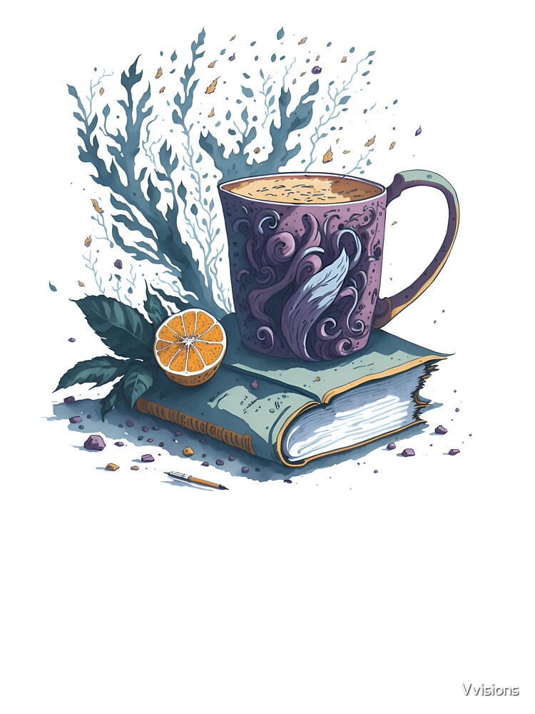 books and coffee by Vvisions T-Shirts, Hoodie, Sweatshirt | BlankRebels.com (Image 3)