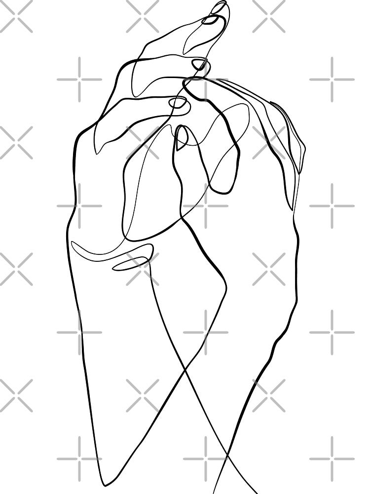 Hands game - Minimal line art by InspiRin T-Shirts, Hoodie, Sweatshirt | BlankRebels.com (Image 3)